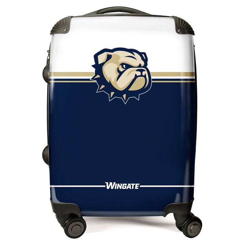 Wingate University Bulldogs with Dog Head  Luggage Carry On Bag