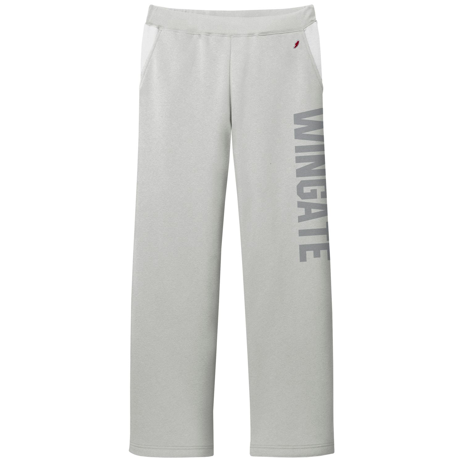 Ladies Grey Wingate  Puff Letter Reverse Fleece Sweatpant