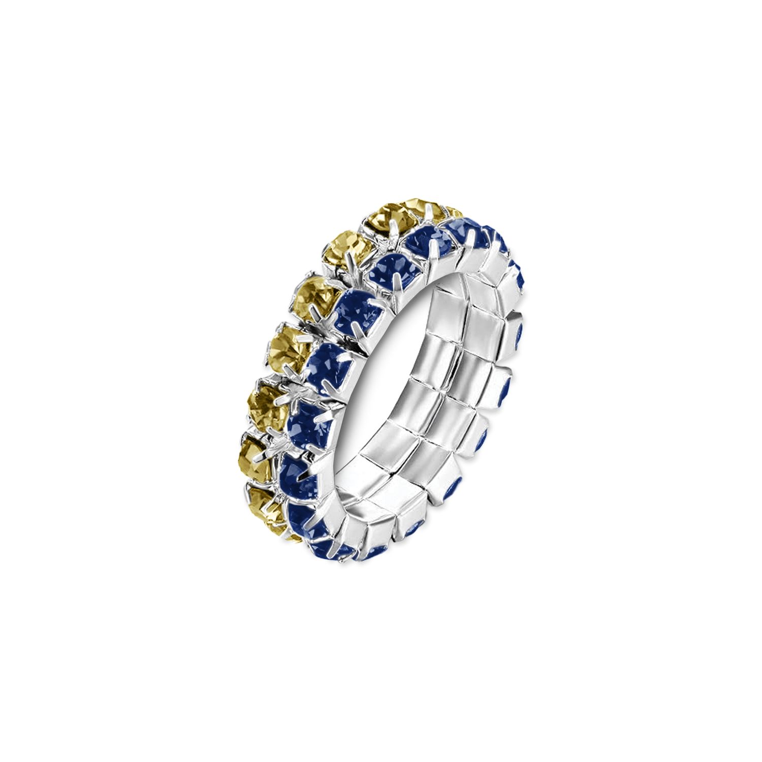 Navy Gold Barcelona 2 Strand Ring
