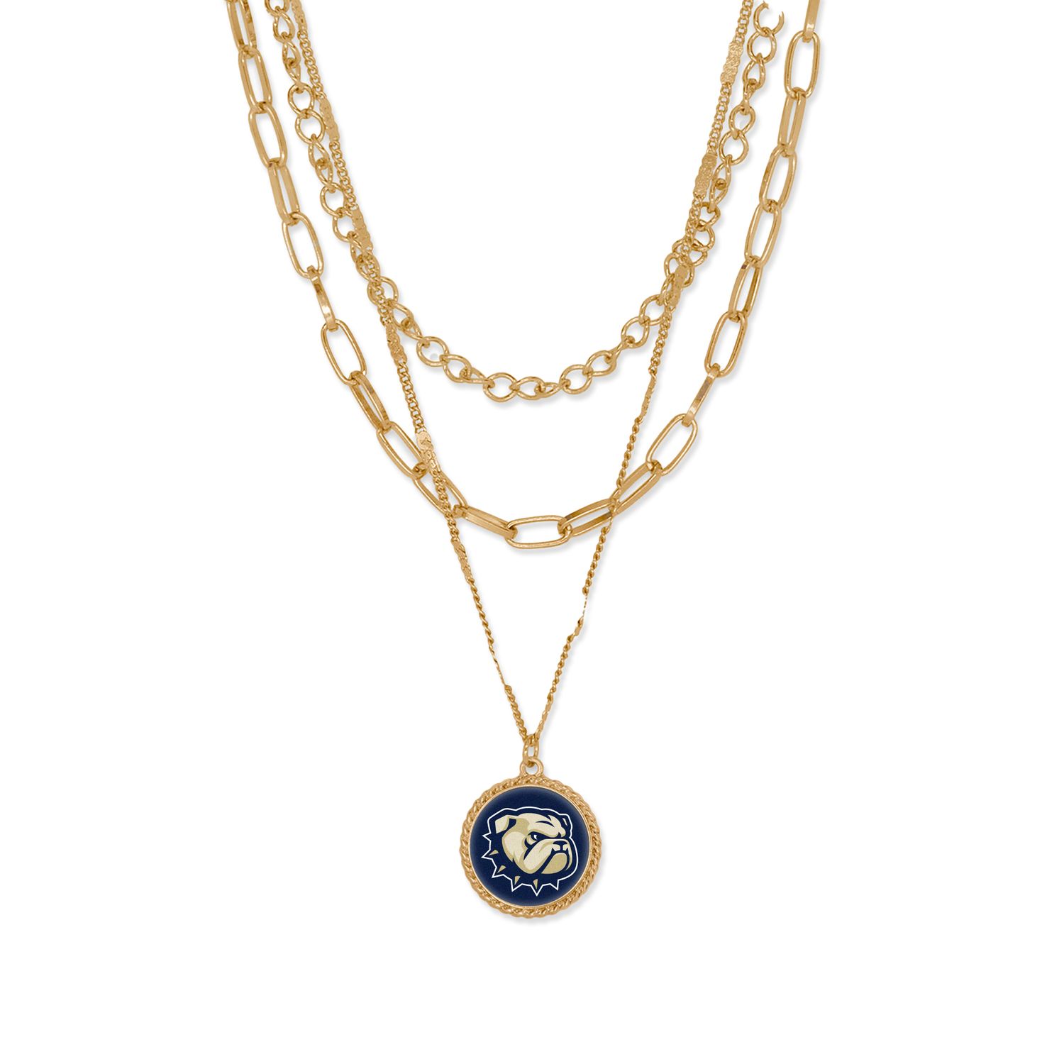 Gold Dog Head Juliet Necklace