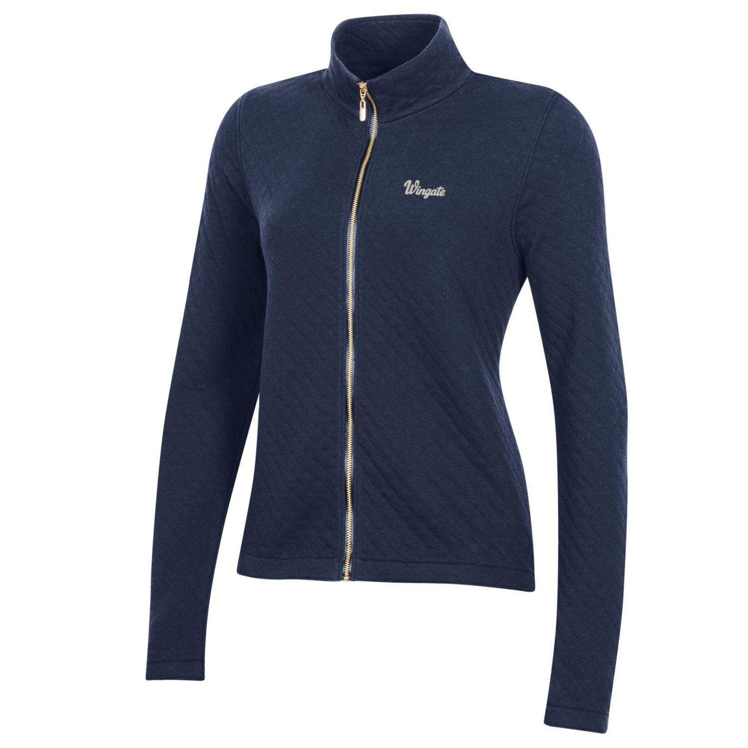 Ladies Navy Wingate Relaxed Quilted Full Zip Jacket