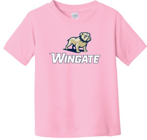 Toddler Pink Full Dog Over Wingate Short Sleeve T Shirt, Size: 2T