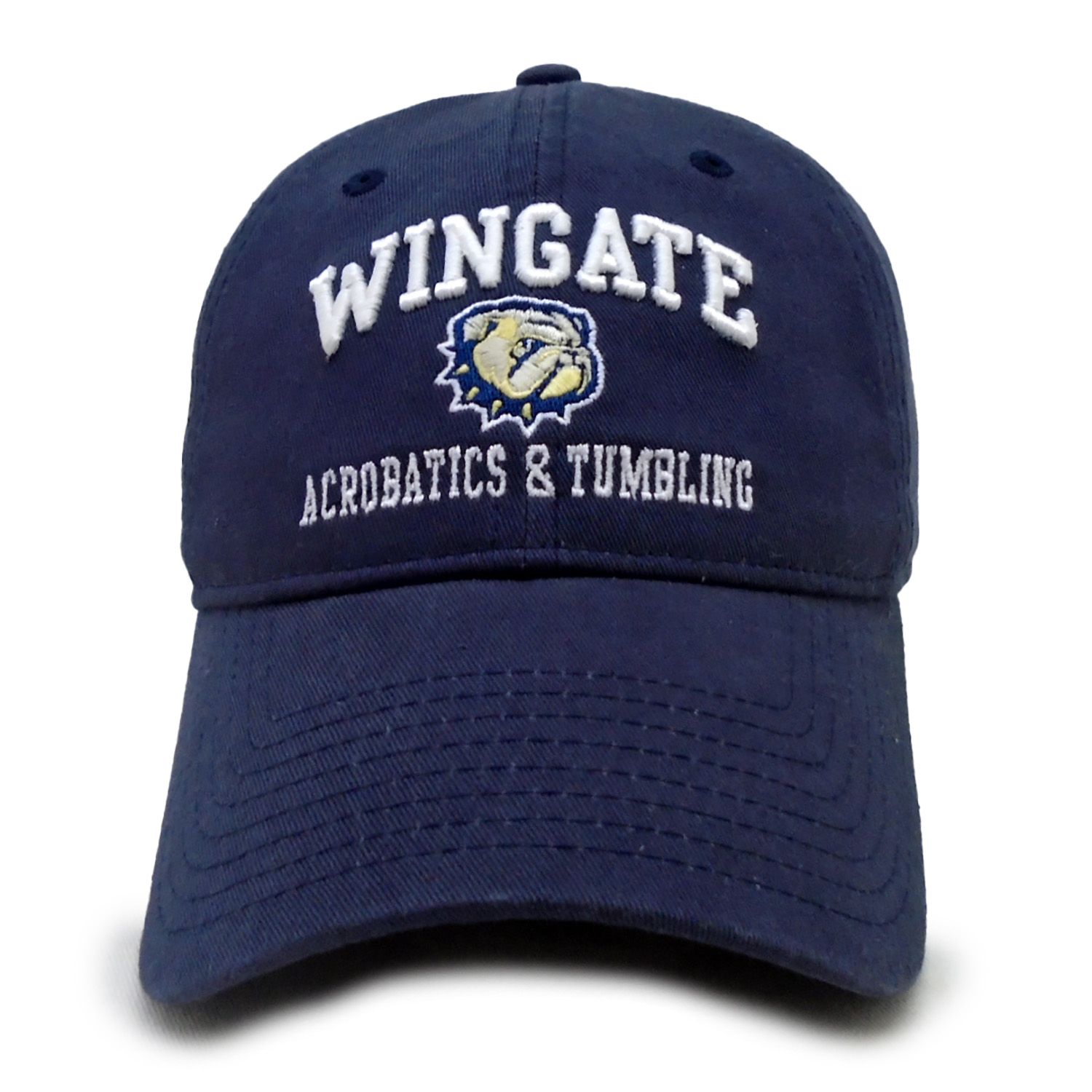 Deep Navy Wingate Dog Head Acrobatics &amp; Tumbling Unstructured Adjustable Hat