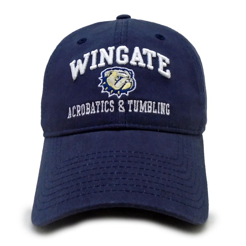 Deep Navy Wingate Dog Head Acrobatics &amp; Tumbling Unstructured Adjustable Hat