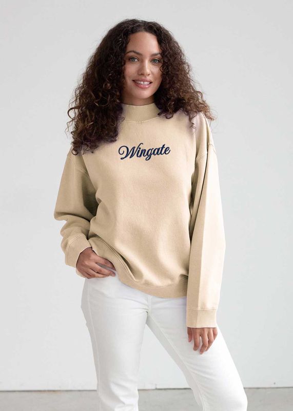Sand Wingate Salt Wash Mock Neck Sweatshirt