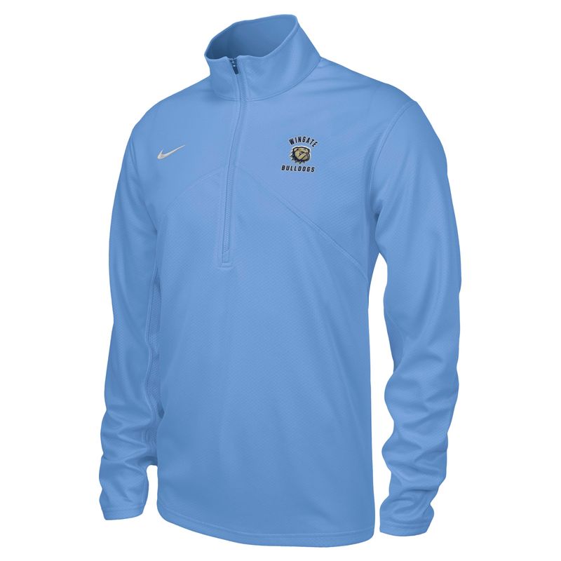 Valor Blue Wingate Dog Head Bulldogs Embroidered Drifit Training 1/4 Zip Jacket
