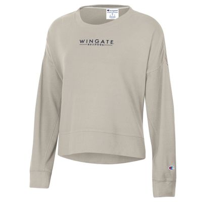 Butter Wingate Bulldogs Sueded Touch Crewneck
