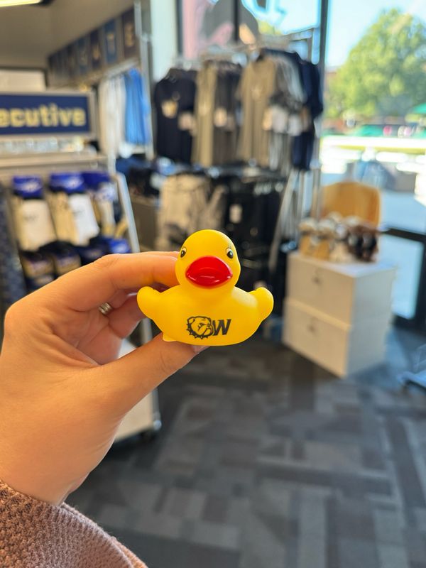 Small Dog Head W Rubber Duck