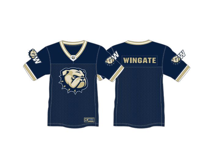Youth Navy Gold Nothing But The Hits Football Jersey