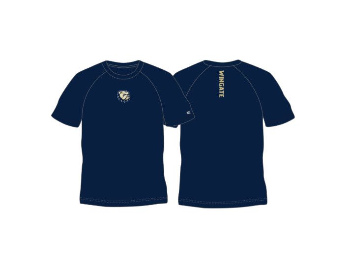 Navy Dog Head W Wingate Mac Soft Performance Short Sleeve T Shirt
