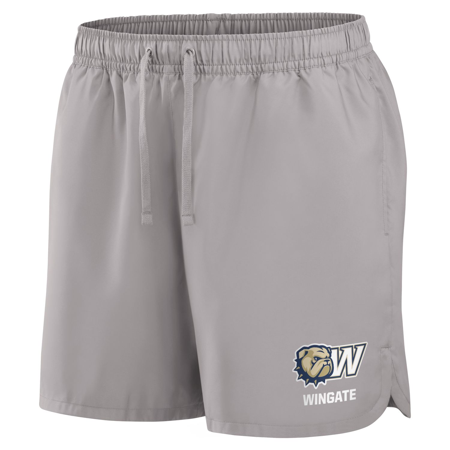6&quot; Grey Wingate Lightweight Woven Elastic Waist Drawstring Flow Short, Size: SM
