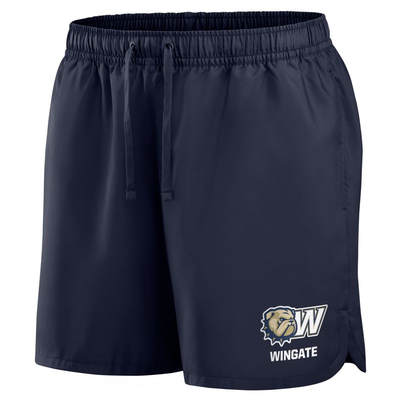 6&quot; Navy Wingate Lightweight Woven Elastic Waist Drawstring Flow Short