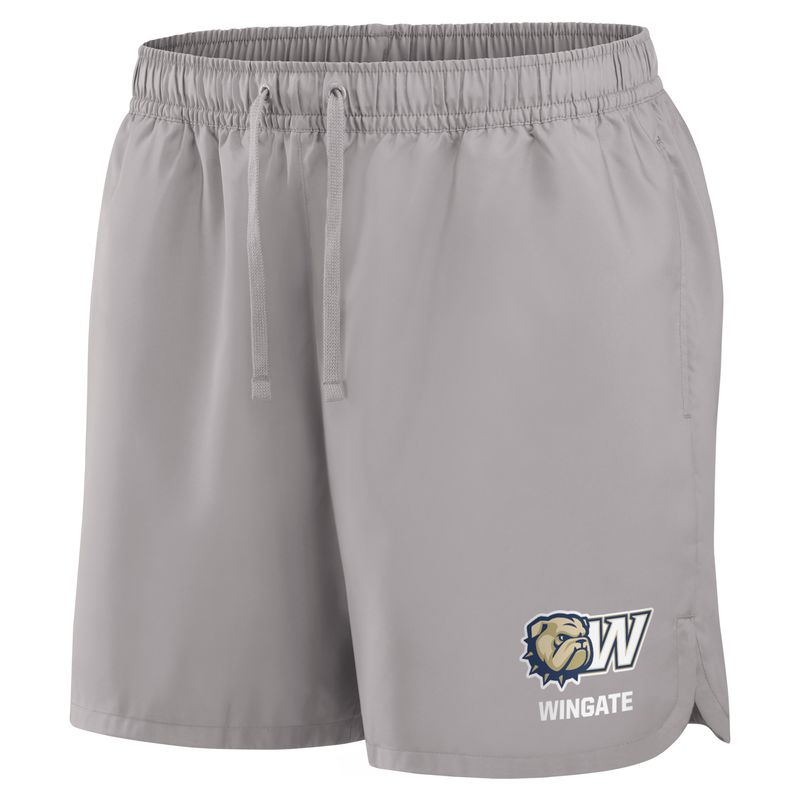 6&quot; Grey Wingate Lightweight Woven Elastic Waist Drawstring Flow Short