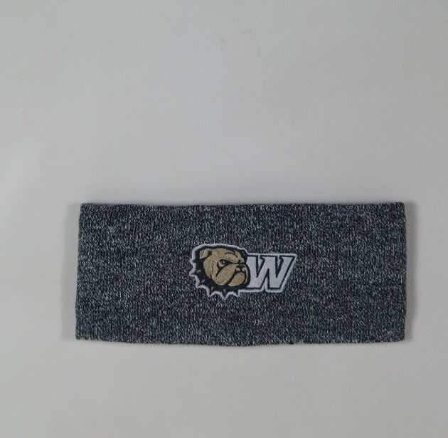 Dog Head W Basic Headband, Color: Navy Marled