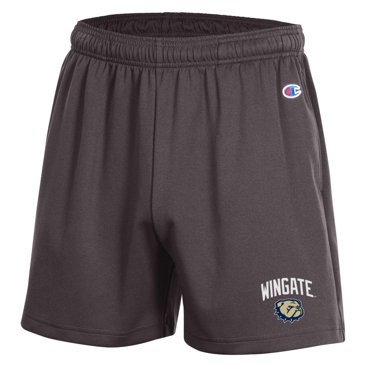 Wingate Dog Head Spring Break Shoot Around Practice 5&quot; Shorts , Size: LG, Color: Grey