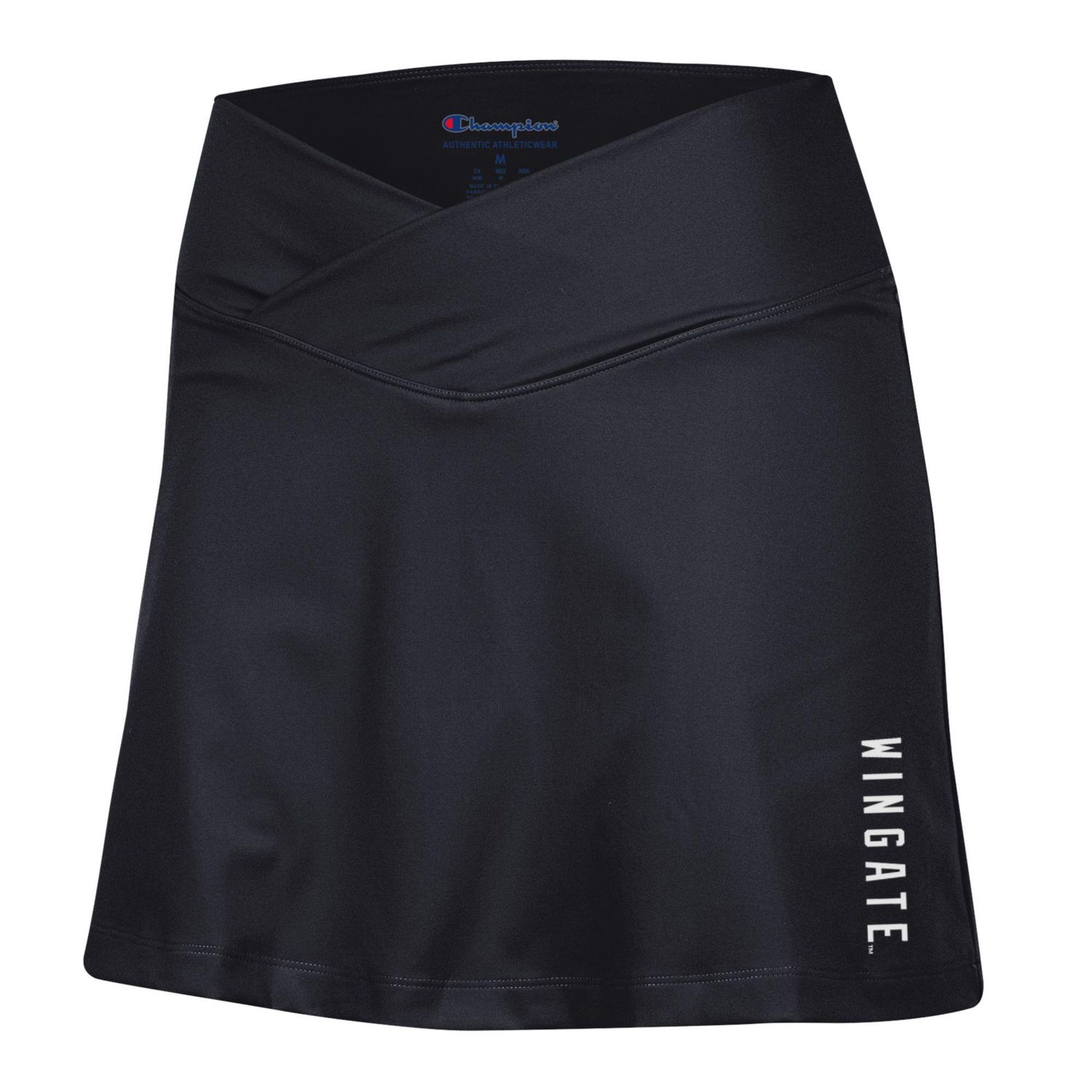 Ladies Black Wingate Fitted V Front Skort, Size: SM