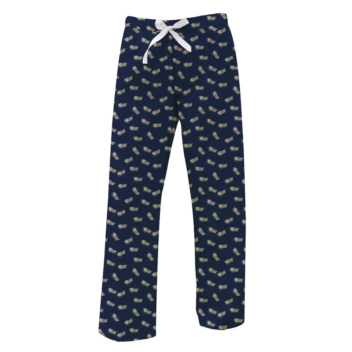 Ladies Navy Dog Head W Sueded Lounge Pants, Size: LG