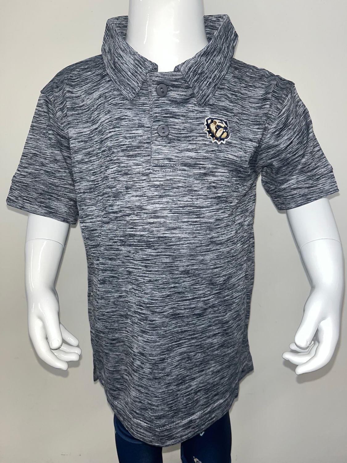Toddler Navy Space Dye Golf Polo, Size: 4T