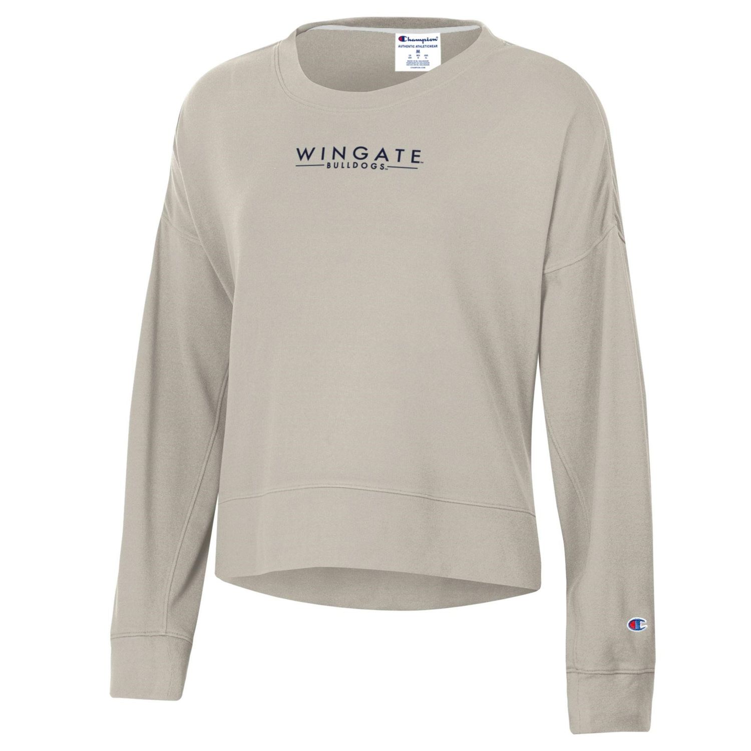 Butter Wingate Bulldogs Sueded Touch Crewneck, Size: LG