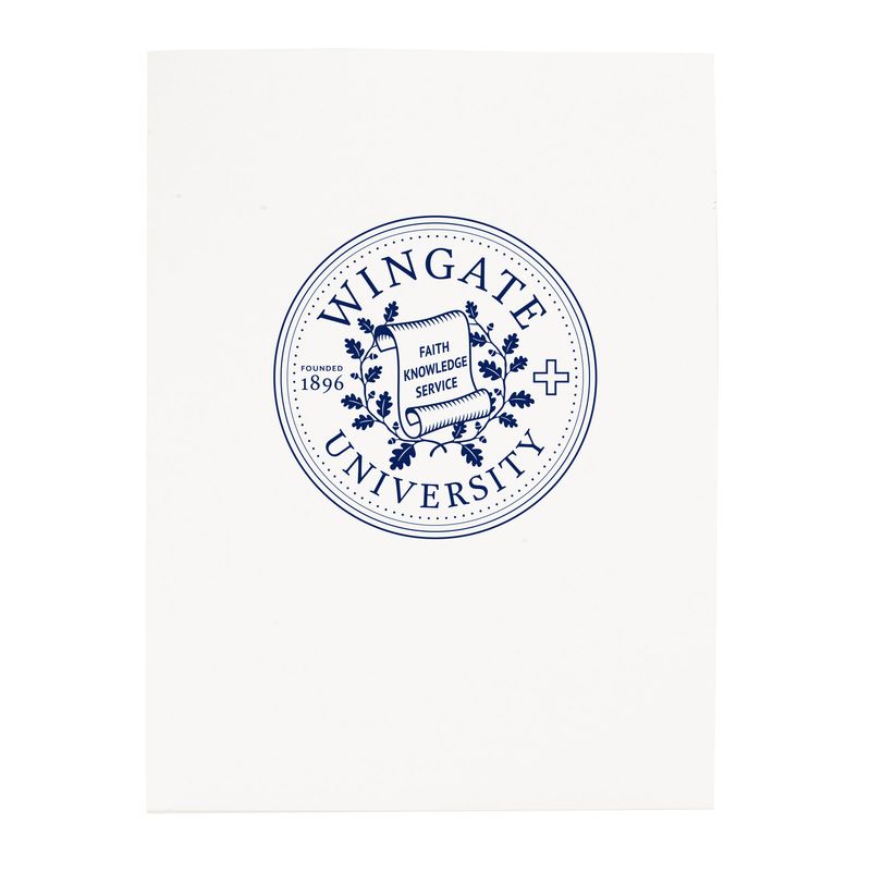 White Navy Seal Gloss Paper 2 Pocket Folder
