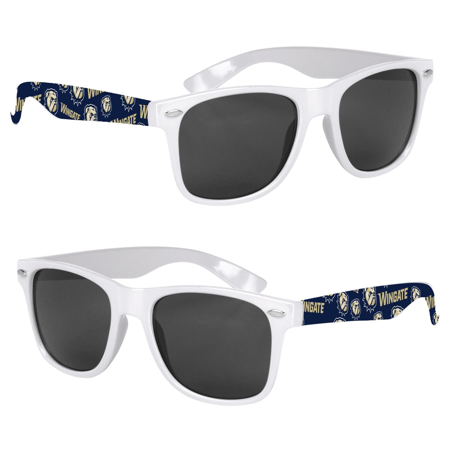 White Wingate Dog Head W Malibu Sunglasses