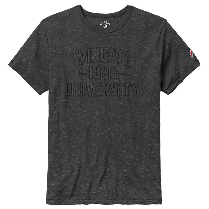 Varsity Slate 3D Puff Letter Wingate 1896 University Victory Falls Short Sleeve T Shirt