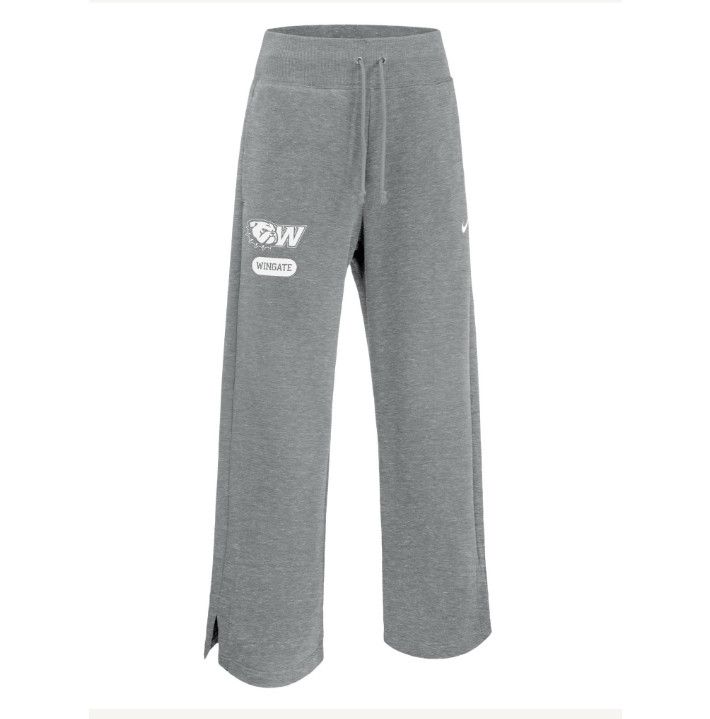 Grey Ladies Dog Head W Wingate Phoenix Fleece Wide Leg Sweatpants, Size: XL