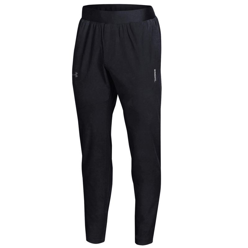 Black Wingate Embroidered Stretch Woven Pant