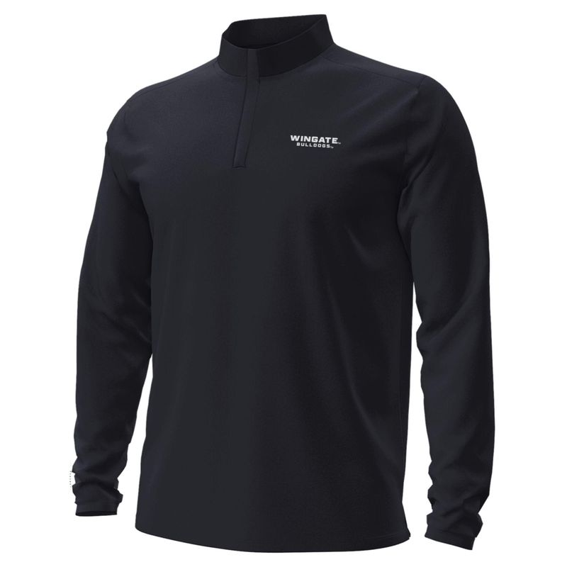 Black Wingate Bulldogs Motion 1/4 Zip Jacket