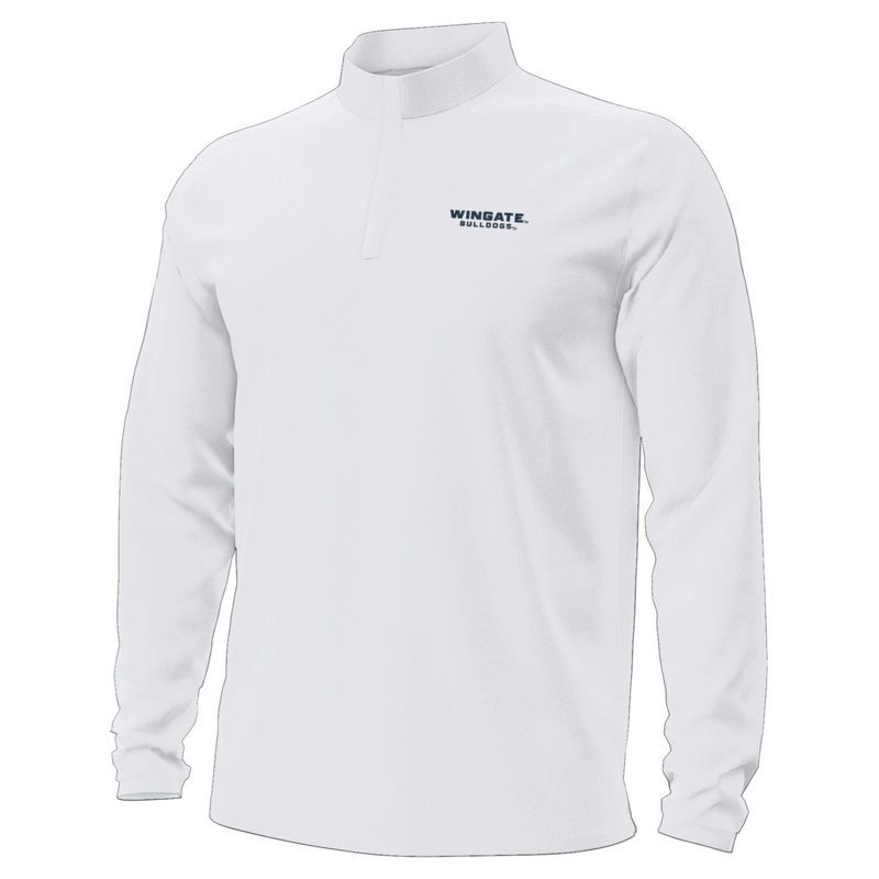 White Wingate Bulldogs Motion 1/4 Zip Jacket
