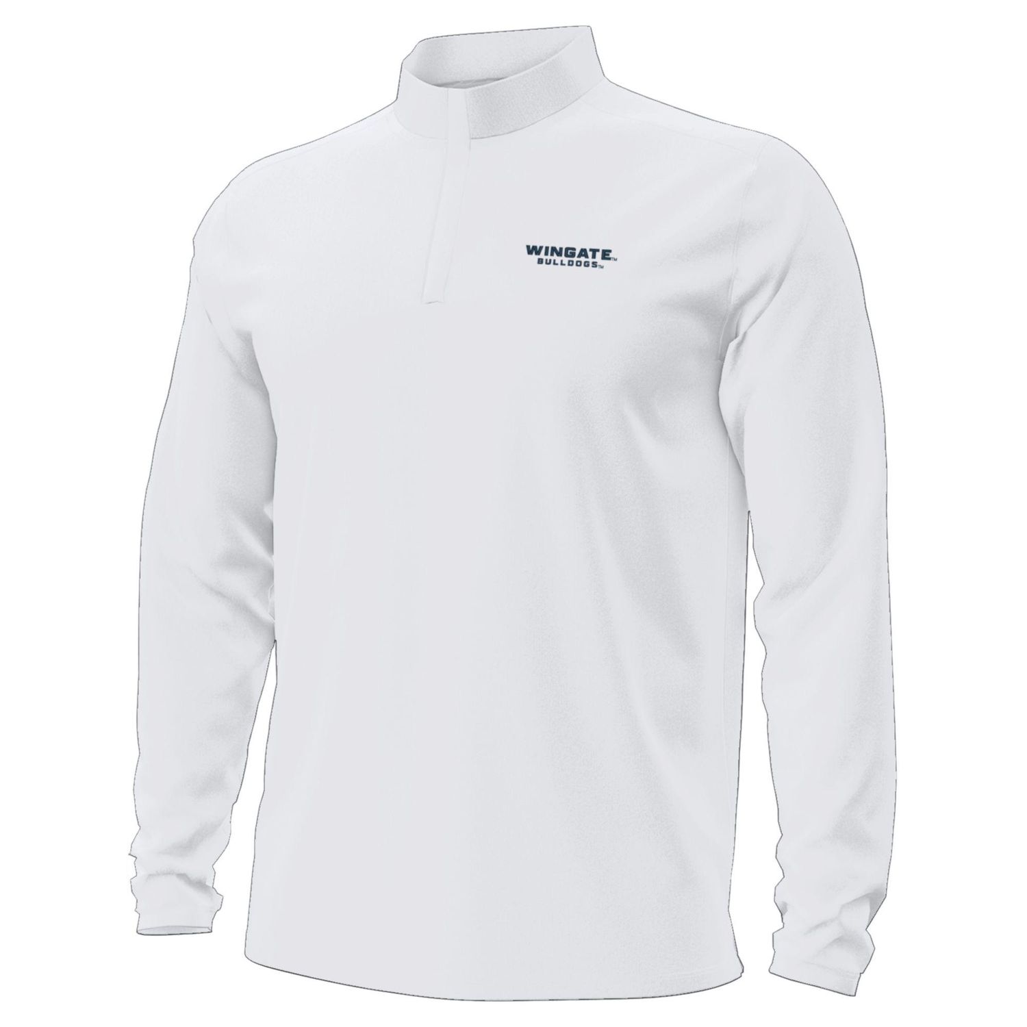 White Wingate Bulldogs Motion 1/4 Zip Jacket, Size: SM