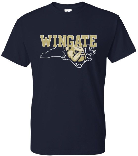 Wingate Dog Head State Short Sleeve T Shirt, Size: SM