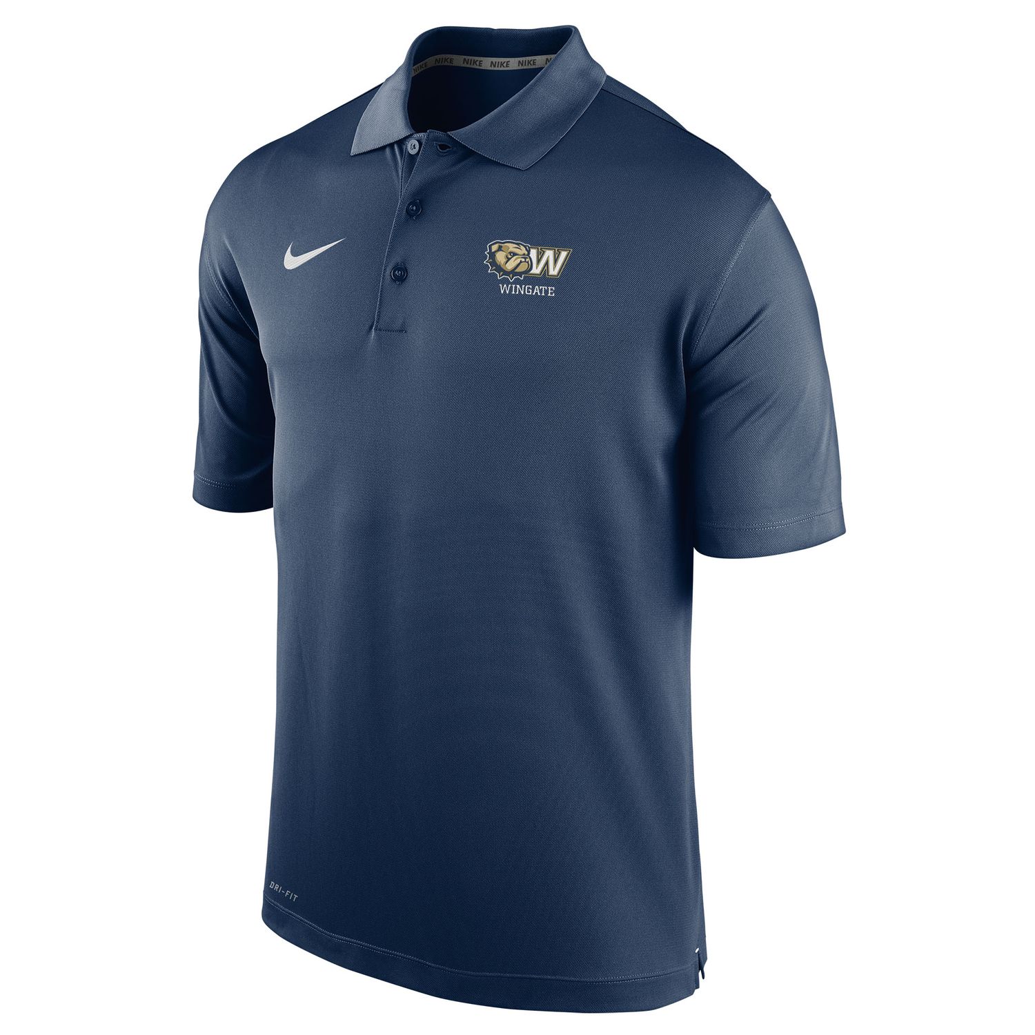 Varsity Navy Dog Head Over Wingate Embroidered Polo, Size: MD