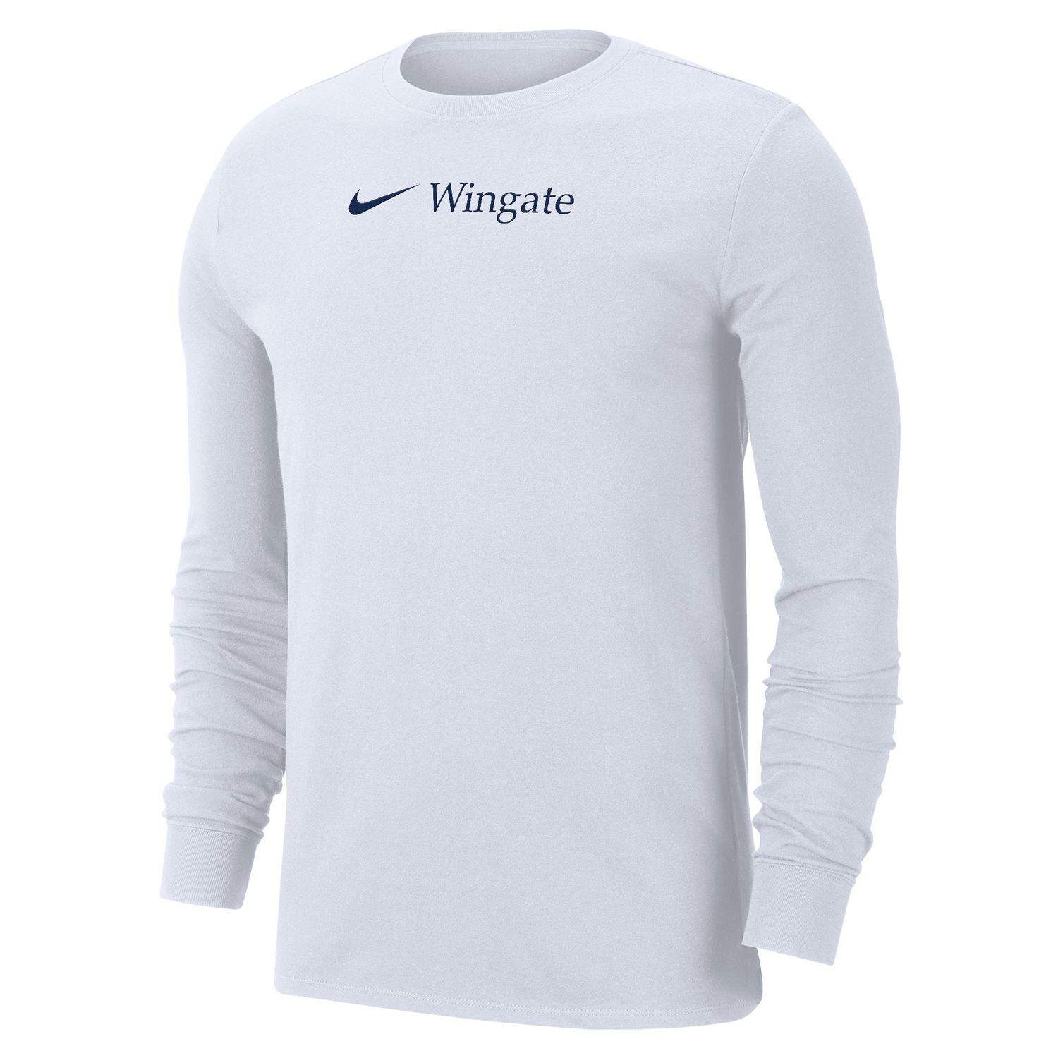 White Wingate Drifit Cotton Long Sleeve T Shirt, Size: LG