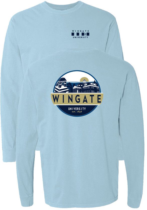 Light Blue Stegall Wellspring Sunset Long Sleeve T Shirt, Size: XL