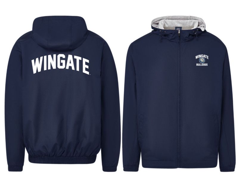 Navy Dog Head W Wingate Athletic Liberty Jacket, Size: SM