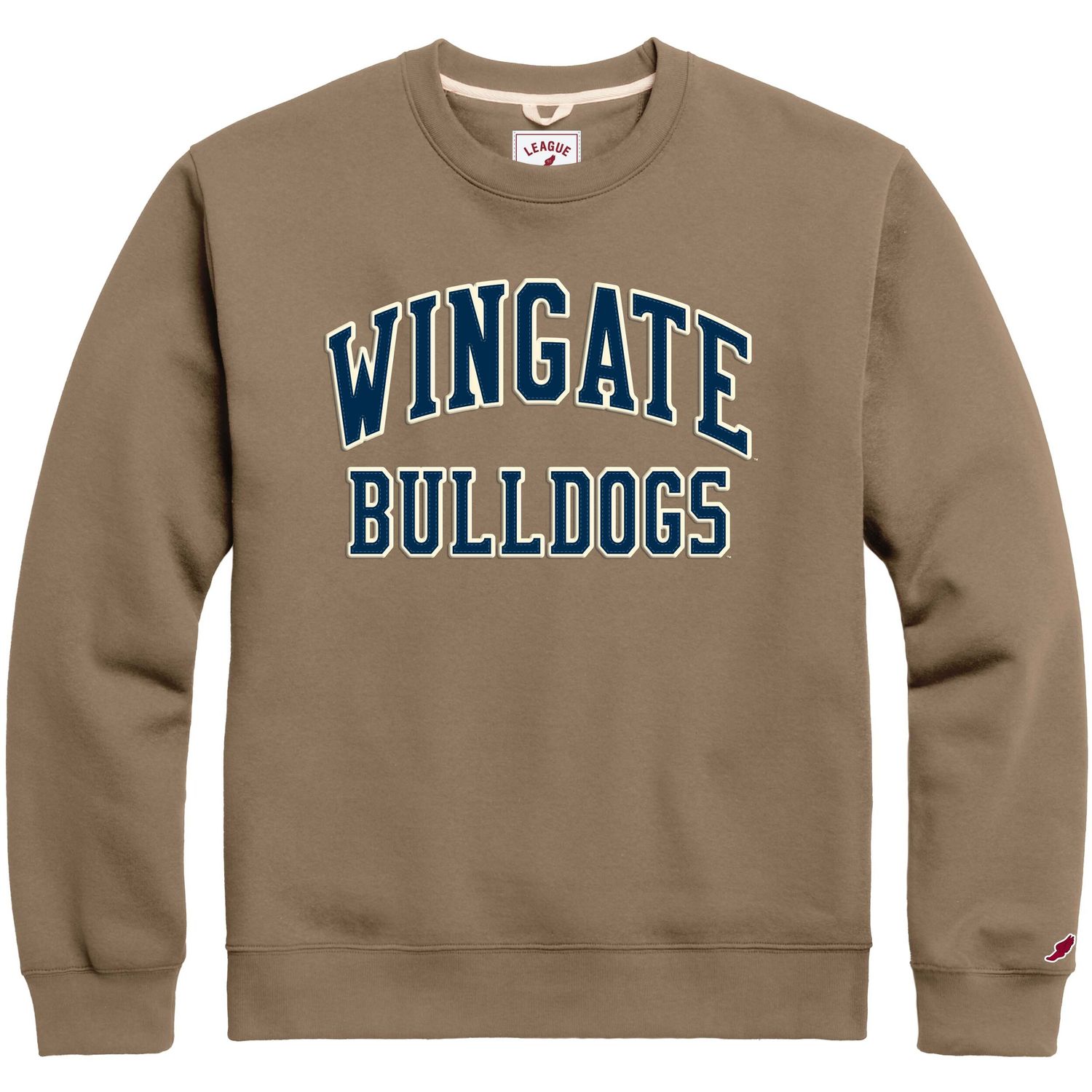 Driftwood Wingate Bulldogs Essential Fleece Crewneck, Size: SM
