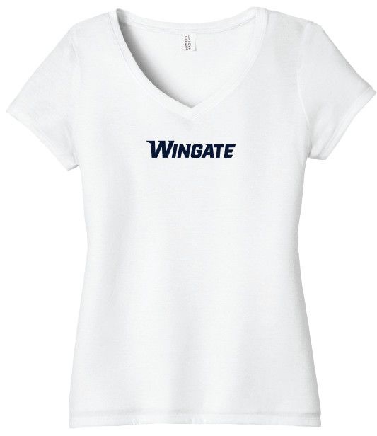 White Wingate VNeck Perfect Tri Short Sleeve T Shirt, Size: SM