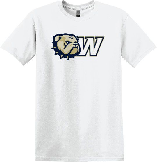 White Dog Head W Short Sleeve T Shirt, Size: SM
