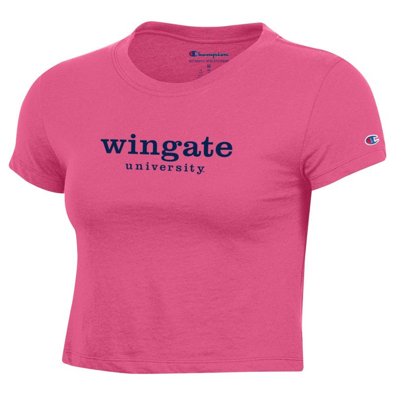 Pink Wingate University Core Baby Short Sleeve T Shirt