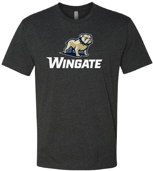 Charcoal Grey Full Dog Over Wingate Short Sleeve T Shirt, Size: SM
