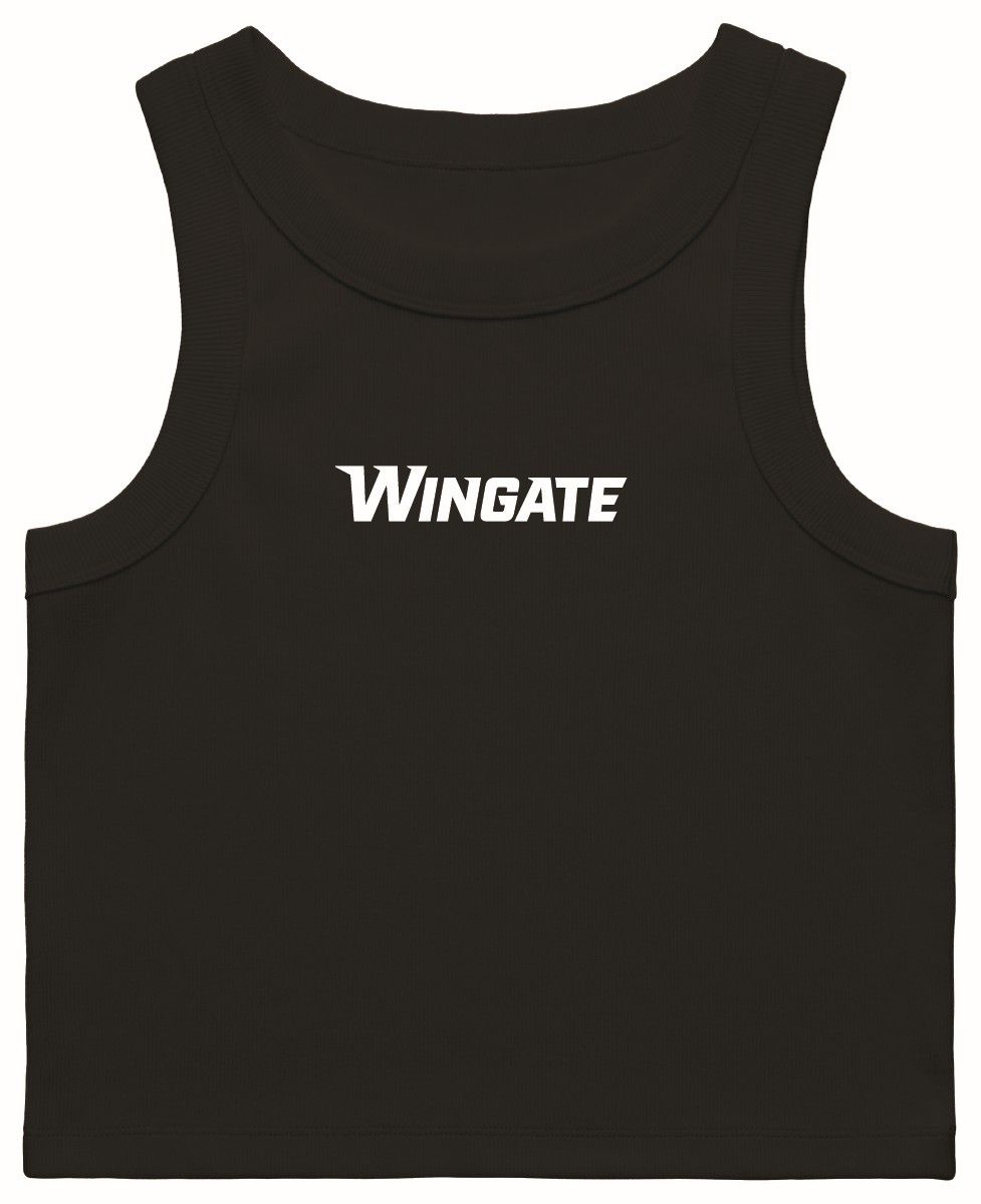 Black Wingate Ribbed Tank, Size: SM