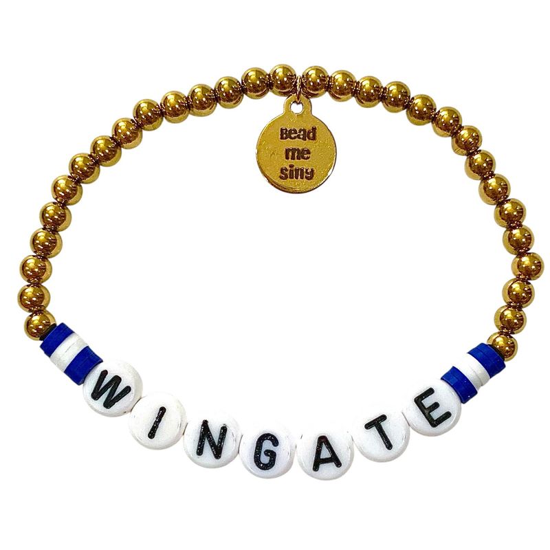 18kt Gold Filled Navy Wingate Beaded Bracelet
