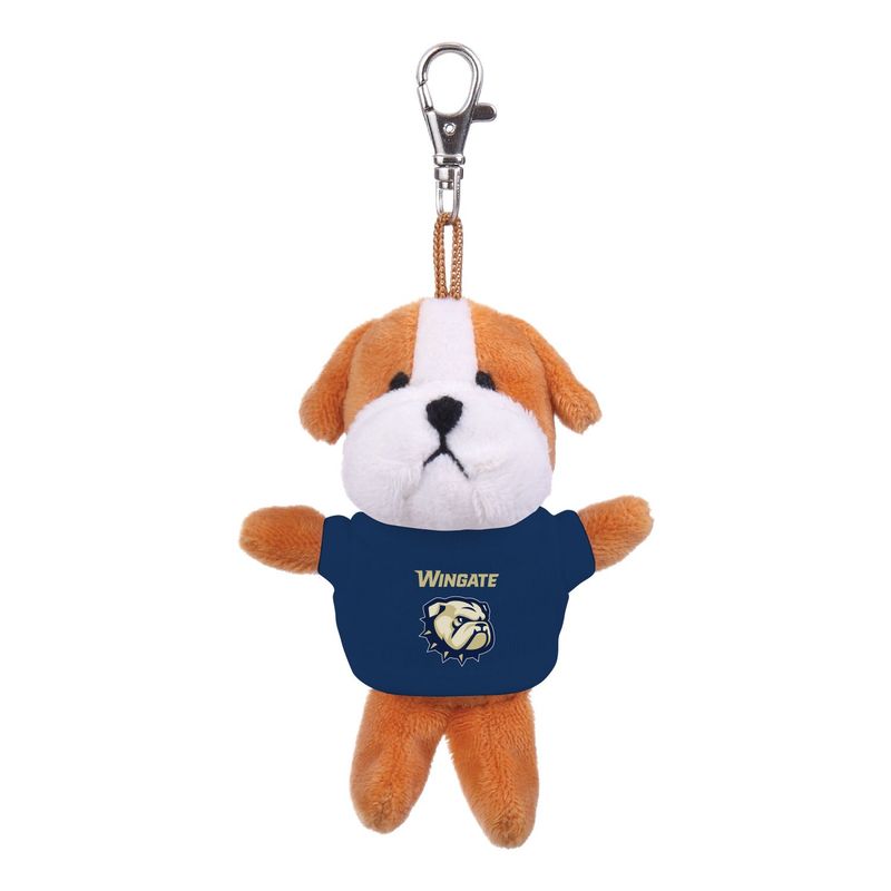 4&quot; Tan Plush Bulldog Magnet Keychain
