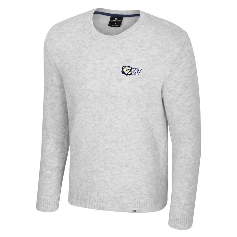 Grey Dog Head W Embroidered Buys A Boat Crewneck Sweater
