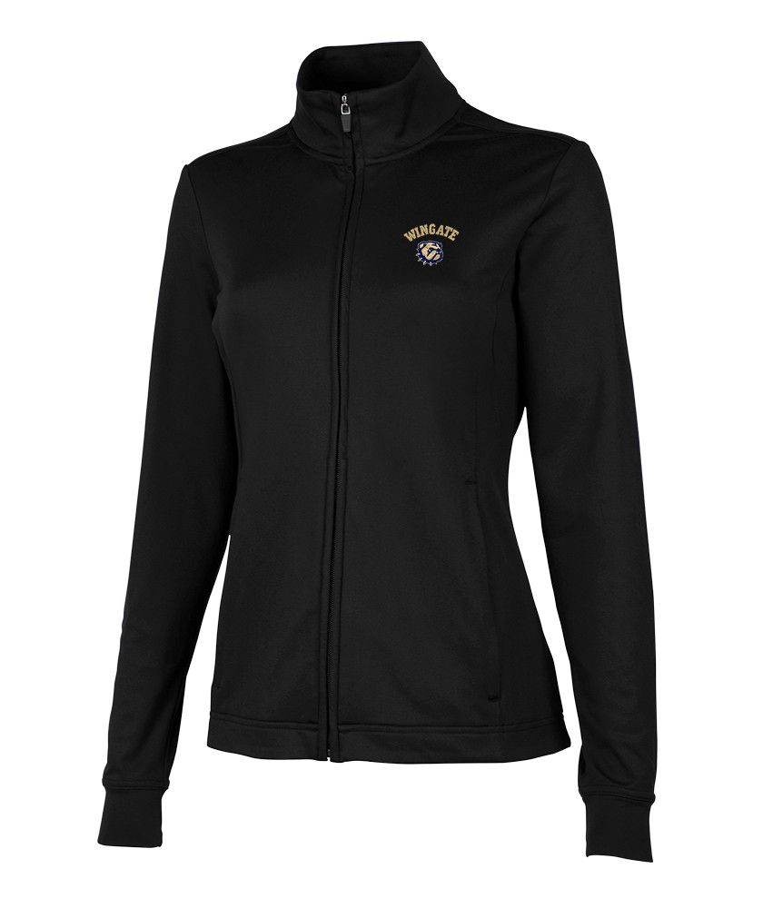 Ladies Black Wingate Dog Head Nu Fitness Jacket, Size: SM