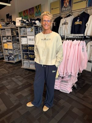 Butter Wingate Bulldogs Sueded Touch Crewneck