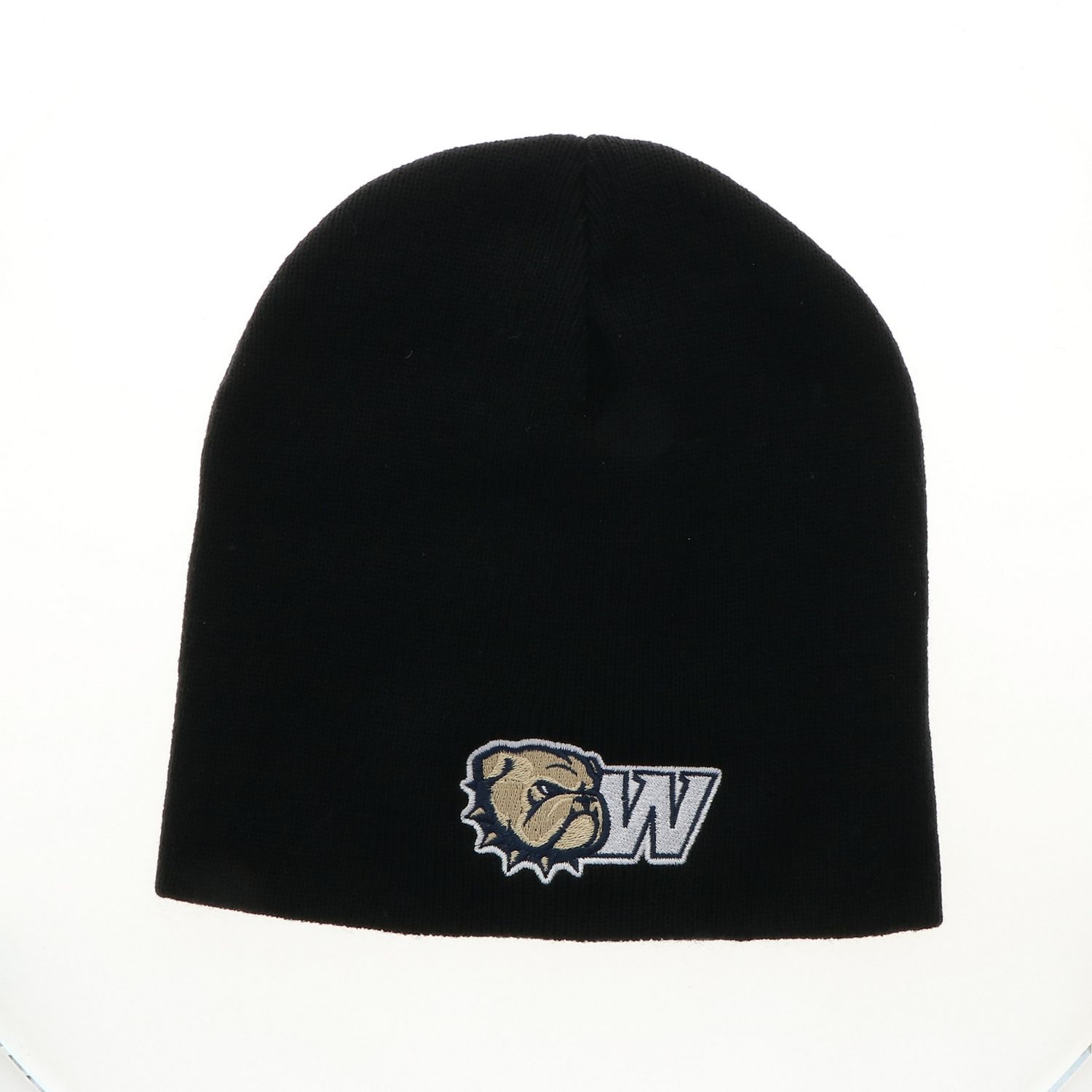 Black Dog Head W Non Cuff Beanie Hat