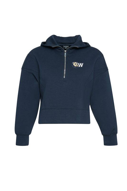 Ladies Navy Butter Sport Half Zip