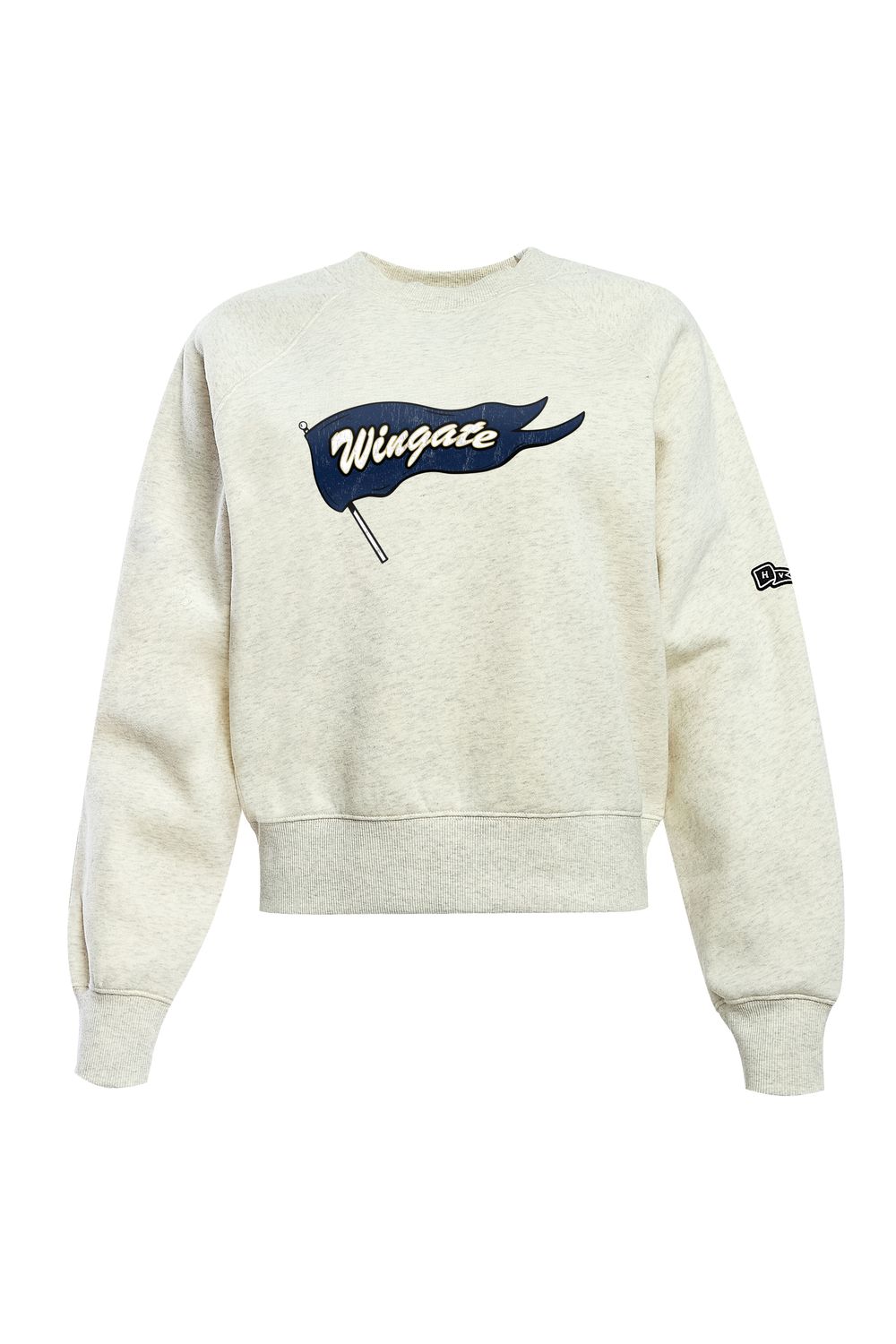Ladies Grey Day Off Raglan Crew, Size: MD